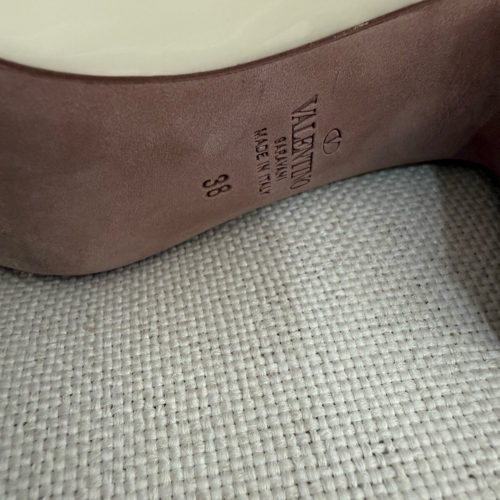 Valentino Cream Ankle Strap Heels - Picture 6 of 6